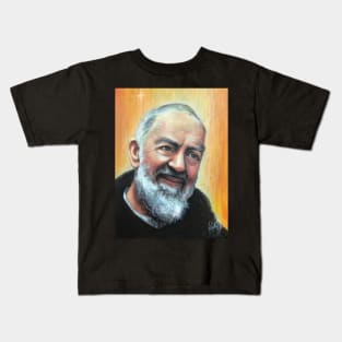 Saint Pio of Pietrelcina Kids T-Shirt